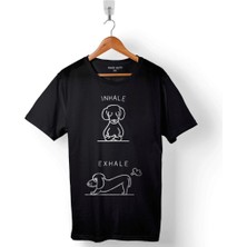 Kendim Seçtim Inhale Exhale Mr Kıtty Death Nao Baskılı Tişört Unisex T-Shirt