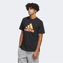 adidas  Logo Pen Fill - Sportswear Graphic Erkek Siyah T-SHIRT-HS2513