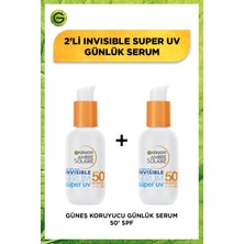 Garnier 2'li Ambre Solaire İnvisible Serum Super Uv Günlük Güneş Koruyucu Serum Seti