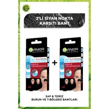 Garnier 2'li Saf & Temiz Siyah Nokta Karşıtı Kömürlü Burun ve T Bölgesi Bantları Seti