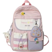 Love Home Schoolbag Kadın Ilkokul Öğrencileri Büyük Kapasiteli Sevimli Yüksek Değerli Sırt Ins Japon Lise Ortaokul Öğrenci Sırt Çantası (Yurt Dışından)