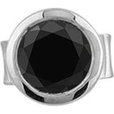 Sirius Pırlanta 0,25 Karat Siyah Pırlanta Tektaş Erkek Küpesi 0401E0069