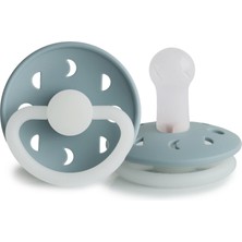 Frigg Moon Phase Silikon Emzik - Karanlıkta Parlayan - Stone Blue Night 6-18 Ay