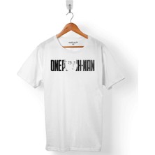 Kendim Seçtim One Punch Man 10 Km Every Day Logo Erkek Tişört