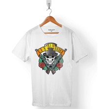 Kendim Seçtim Guns N And Roses Gun Gül ve Kan  Erkek Tişört