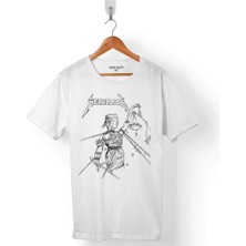 Kendim Seçtim Metallıca Logo And Justıce For All Erkek Tişört