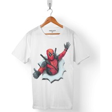 Kendim Seçtim Deadpool 1 2 3 Logo Erkek Tişört