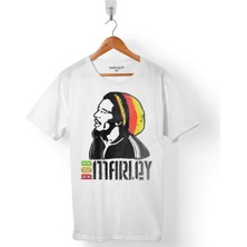 Kendim Seçtim Reggae Bob Marley Müzik Kralı Erkek Tişört