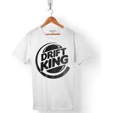 Kendim Seçtim Drıft Kıng Burger Drıft Kralı Roll Araba Yarışı Erkek Tişört