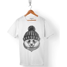 Kendim Seçtim Panda Bambu Ayı Hıpster Cute Bamboo Bear Erkek Tişört