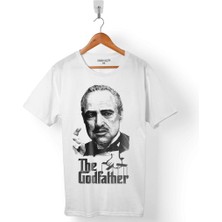Kendim Seçtim The Godfather Baba Marlon Brando Logo Erkek Tişört