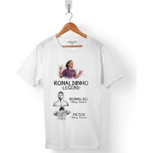 Kendim Seçtim Ronaldınho Efsane Messı Ronaldo Erkek Tişört