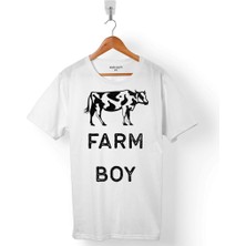 Kendim Seçtim The Farm Boy Çiftçi Tarım Traktör Erkek Tişört