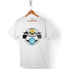 Kendim Seçtim Vespa Club Logo Motosiklet Erkek Tişört