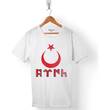 Kendim Seçtim Türk Bayrağı Göktürkçe Ay Yıldız Hilal Erkek Tişört