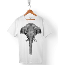 Kendim Seçtim Fil Silüet Tasarım Elephant Erkek Tişört
