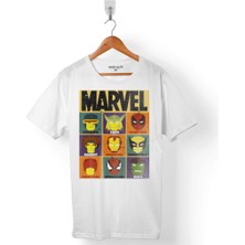 Kendim Seçtim Spıderman Iron Man Thor Hulk Deadpool Erkek Tişört