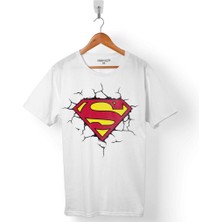 Kendim Seçtim Superman Super Man Logo 3 Boyutlu Erkek Tişört
