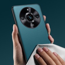 Realme 11 Pro 5g Pu Deri Kaplamalı Tpu + Pc Telefon Kılıfı Metal Lens Koruma Koruma Anti-Çizgi Kapağı (Yurt Dışından)