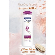 Dove Şampuan Uzun Saç Terapisi 400 Ml Ve Vücut Bakım At Kılı Fırçası