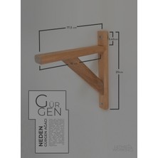 Lethe Works Raf Ayağı, Gürgen Ahşap raf ayağı(2 Adet) (Natural)