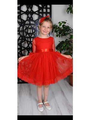 KonfixKids  Kız Çocuk Abiye Tül Mezuniyet Elbisesi 6-13 Yaş