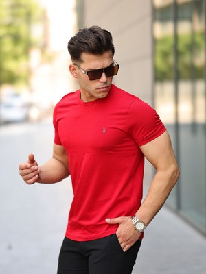 Kozik Erkek Bisiklet Yaka Standart Pamuk Erkek Basic T-Shirt