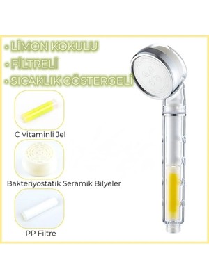 Arvenis Duş Başlığı ve C Vitamini Limon Kokulu Duş Başlığı