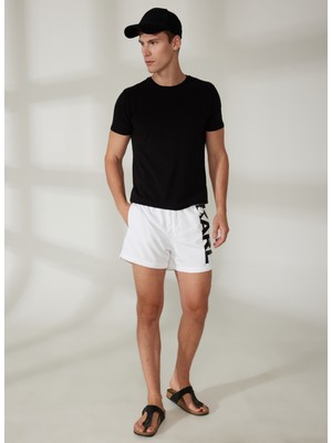 Karl Lagerfeld Şort Mayo, M, Beyaz