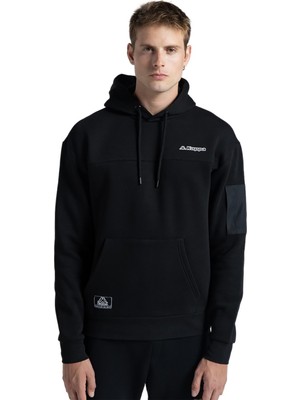 Kappa Authentic Hita Erkek Siyah Kapüşonlu Sweatshirt