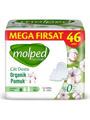 Molped Pure&soft Ultra Hijyenik Ped Normal Mega Fırsat 46 Adet