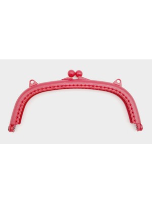 Angel Çanta Aksesuar 16 cm Plastik Cüzdan Klipsi Koyu Fuşya Renk