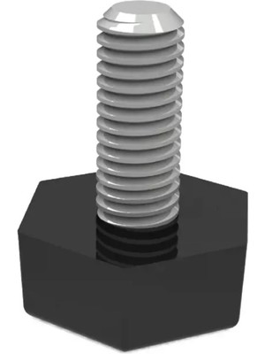 Anda Mesan Altı Köşe Pingo M6X15 Siyah (0119)