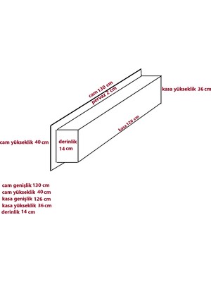 DEKOR66 130X40X14 Dekoratif Elektrikli Yapay Şömine