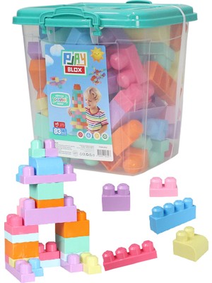 Play Blox 2922 Pastel Renkler Mega Blok Seti 83 Parça Kovalı