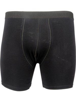 ModeXL Büyük Beden Erkek Likra Boxer Siyah 6350 Konforlu Lastikli Paça Tasarımıyla