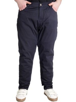 ModeXL  Erkek Pantolon Keten Neptun Klasik 20902 Lacivert
