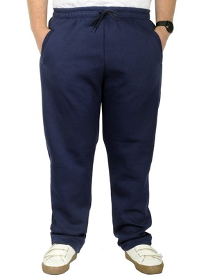 ModeXL Büyük Beden Erkek Eşofman Altı Indigo 3 Ip 11103 Polar Malzeme ile Rahat Kullanım