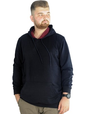 ModeXL  Büyük Beden Eşofman Üstü 2ip Basic 20569 Lacivert