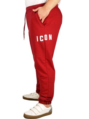 ModeXL  Eşofman Altı Dar Paça Icon 21207 Bordo