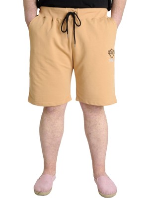 ModeXL  Büyük Beden Erkek Şort 1991 23410 Bej