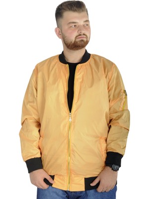 ModeXL  Erkek Kolej Mont Fermuarlı Jesica 22612 Sarı
