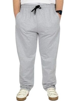 ModeXL  Büyük Beden Erkek Eşofman Altı Classic 2 Ip 11100 Gri