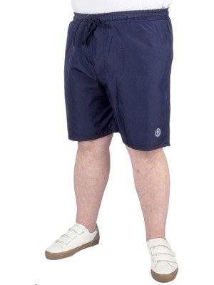 ModeXL  Büyük Beden Deniz Şortu Summer Beach 22455 Lacivert