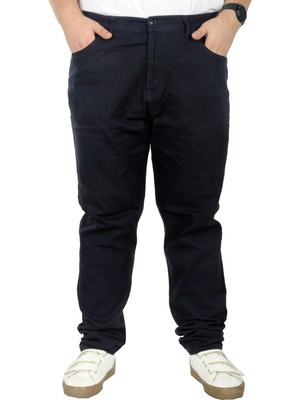 ModeXL  Büyük Beden Erkek Gabardin Pantolon 5 Cep Doğa Classic 22920 Lacivert