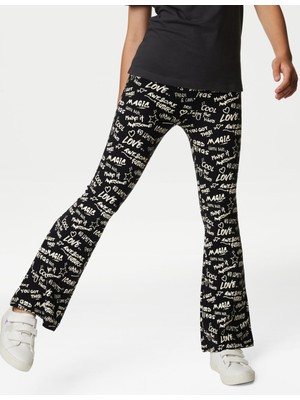 Marks & Spencer Flared Fit Desenli Legging Tayt