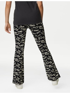 Marks & Spencer Flared Fit Desenli Legging Tayt