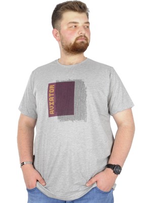 ModeXL Mode Xl Büyük Beden T-Shirt Bisiklet Yaka Reviewing 22171 Grimelanj