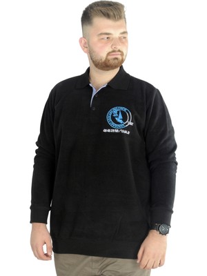 ModeXL  Erkek Sweatshirt  Polo Selanik Sailing Crew 22442 Siyah