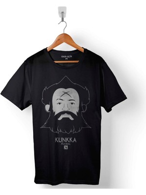 Kendim Seçtim Dota 2 Logo Admiral Kunkka Dota2 Baskılı Tişört  T-Shirt